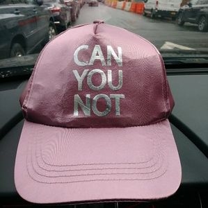 🔥🔥🔥🔥Pink Satin "CAN YOU NOT" Cap.